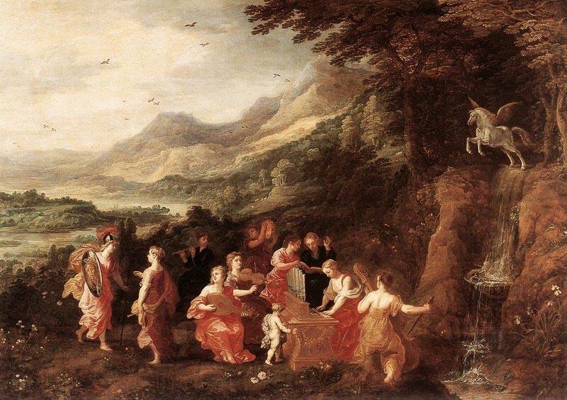 Joos de Momper Helicon or Minerva's Visit to the Muses Spain oil painting art